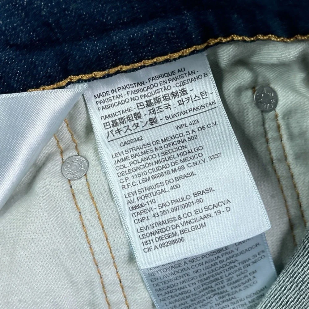Levis Jeans Mens 30x32 Blue 514 Straight‎ Fit Stretch Denim Casual Classic